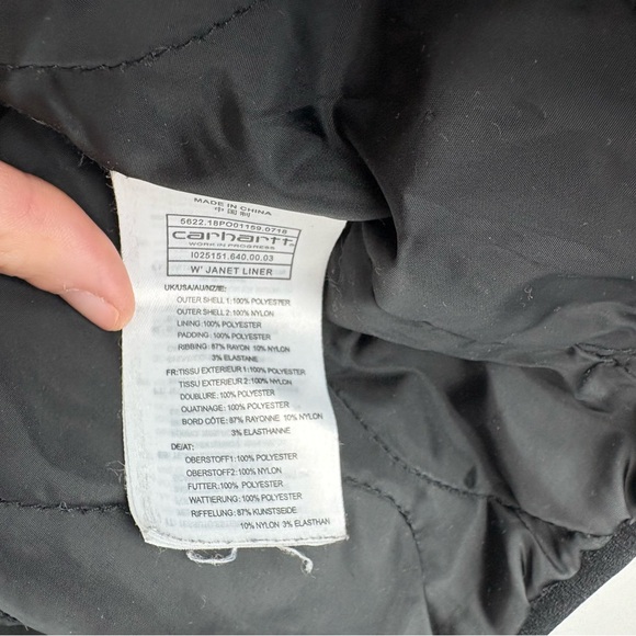 Carhartt Unisex WIP Teddy Camo Camouflage Fleece Full Zip Bomber Jacket Small - Picture 8 of 10